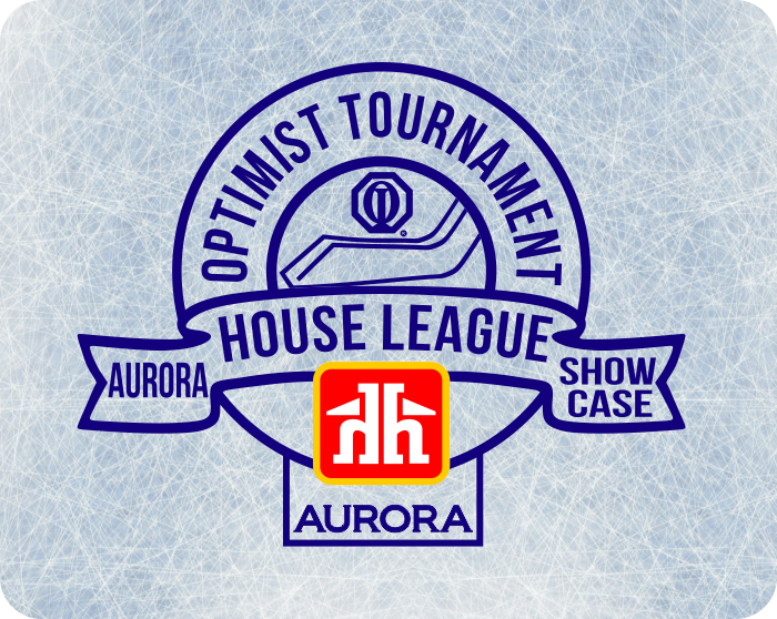 Aurora Optimist Tournament House League Showcase logo skate mat