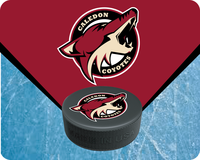 Caledon Coyotes logo skate mat