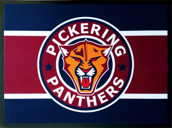 Plickering Panthers logo floor mat
