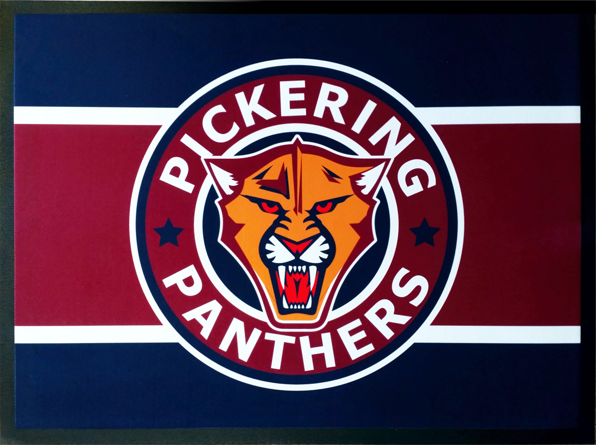 Plickering Panthers logo floor mat