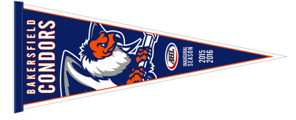 Bakersfield Condors inaugural season 2015–2016 pennant with team logo