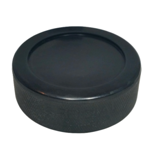 Black blank insert hockey puck
