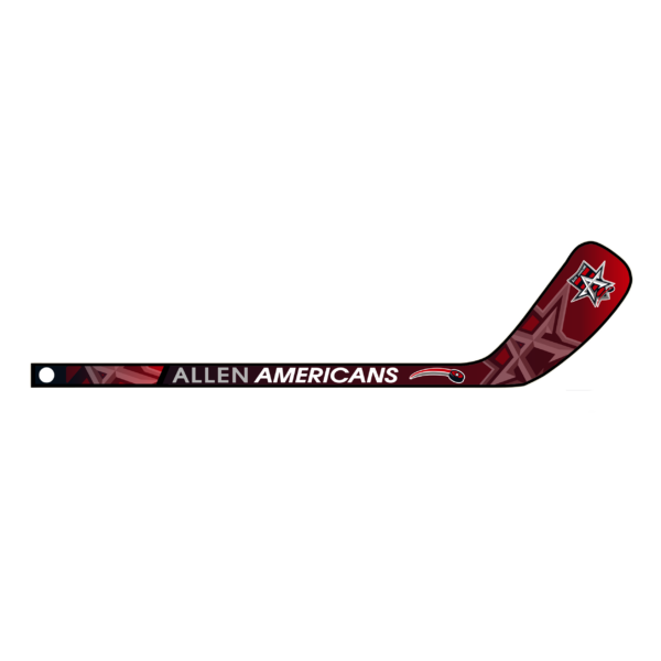 Hockey stick blade with Allen Americans branding