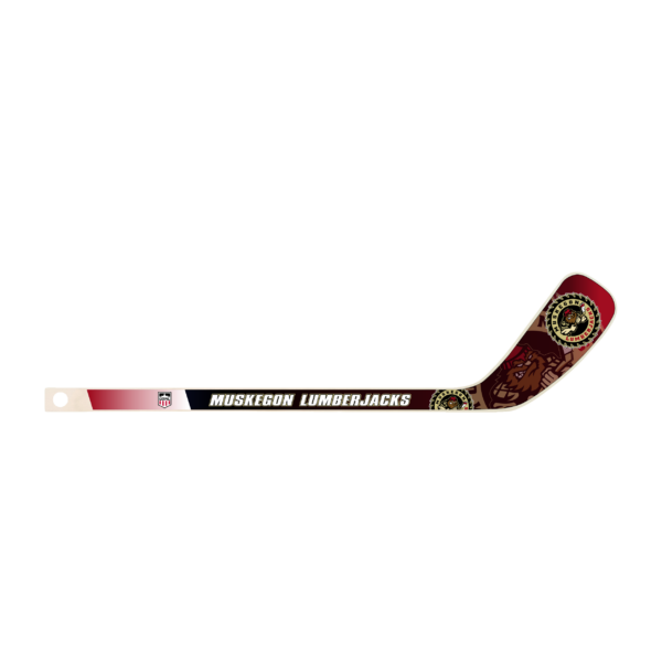 Muskegon Lumberjacks hockey stick graphic