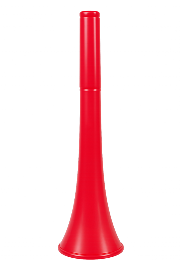 Red collapsible horn