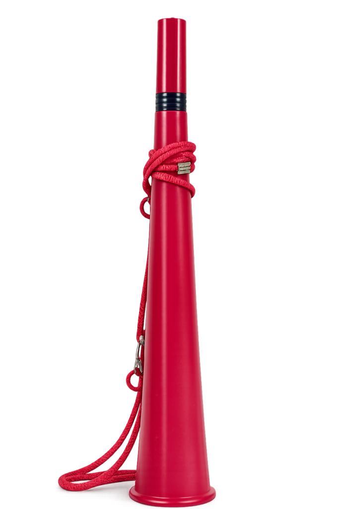 Red cheering horn