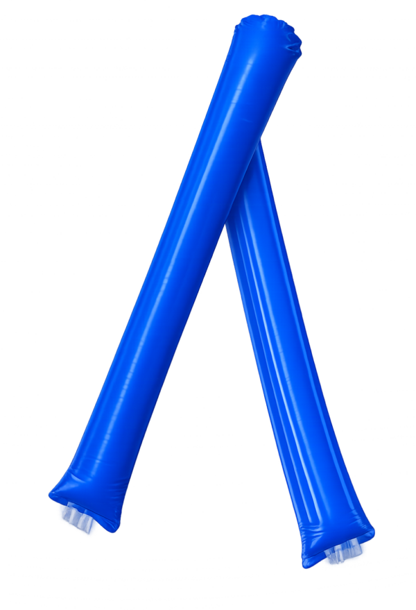 Blue cheering sticks