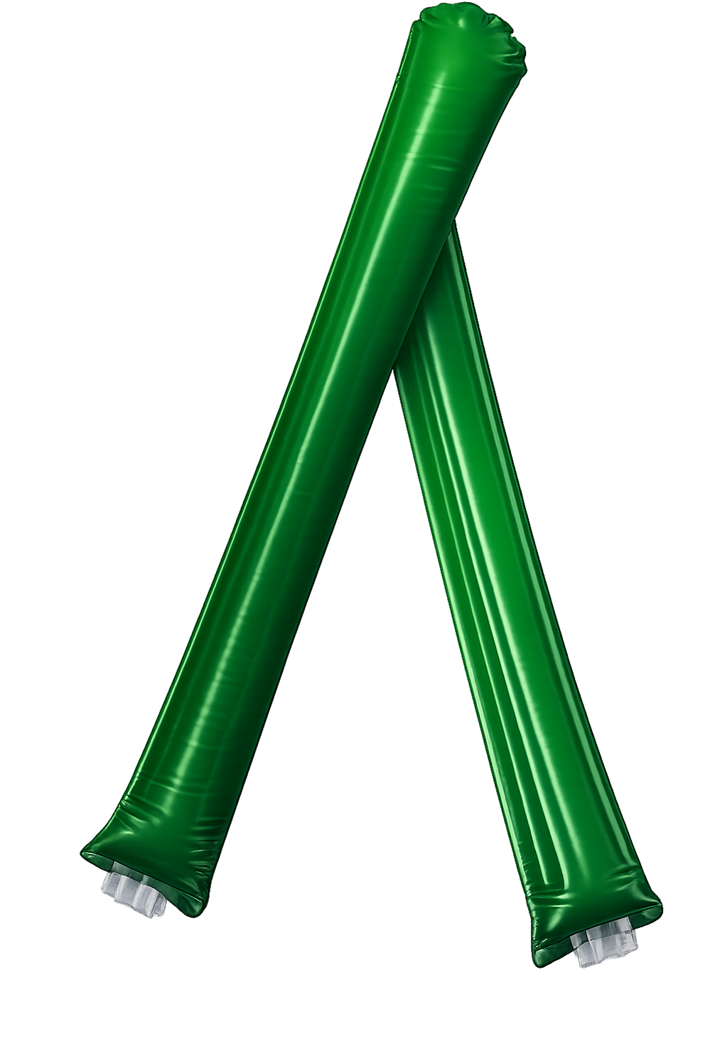 Green cheering sticks