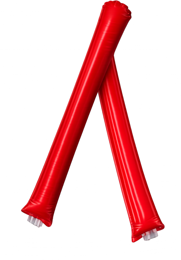 Red cheering sticks