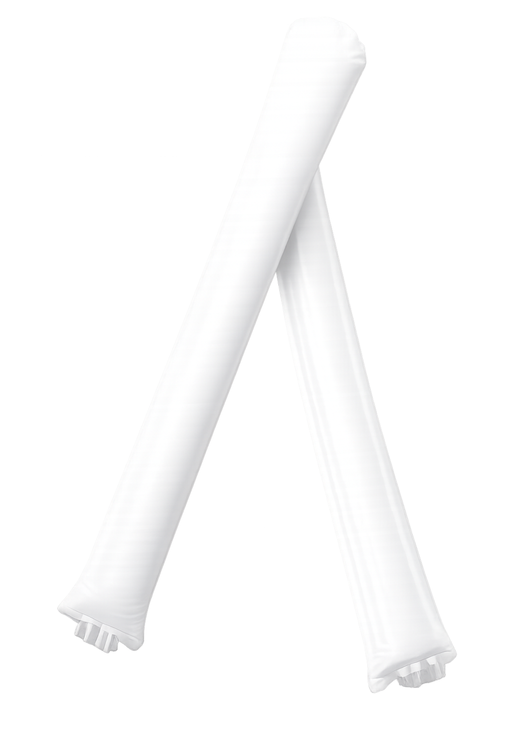 White cheering sticks