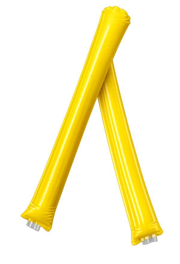 Yellow cheering sticks