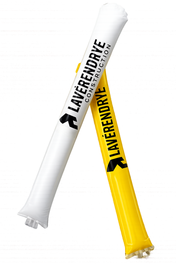 Custom Laverendrye Construction cheering sticks