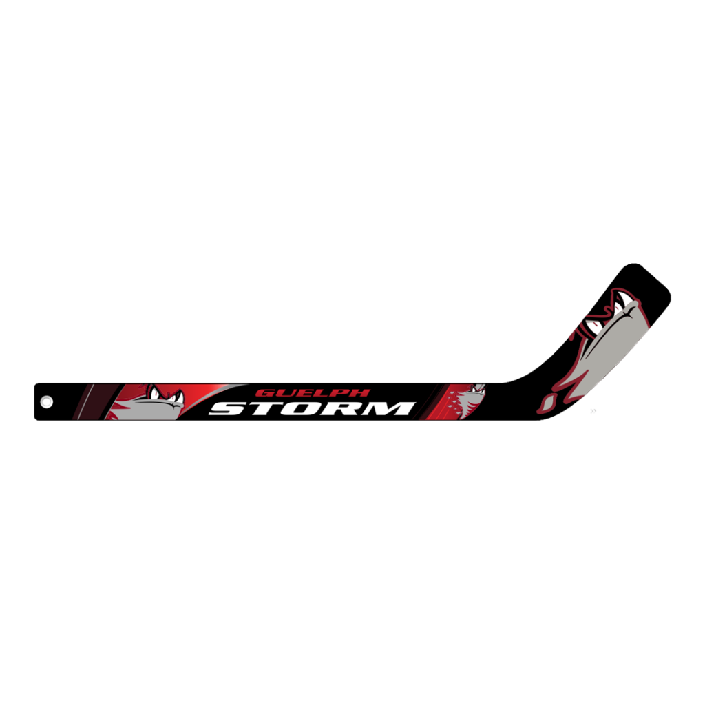 Guelph Storm hockey stick blade graphic
