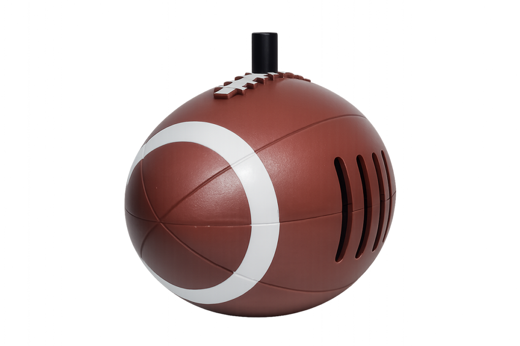 Football shaped horn