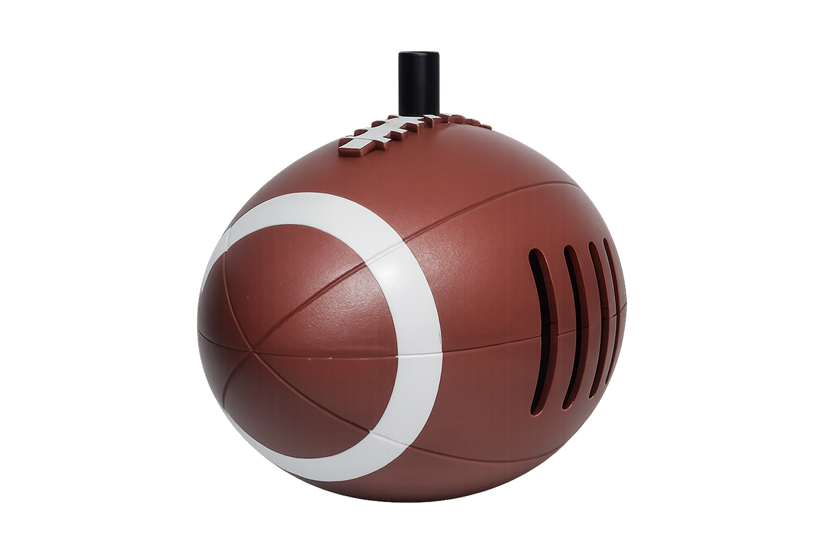 Football shaped horn