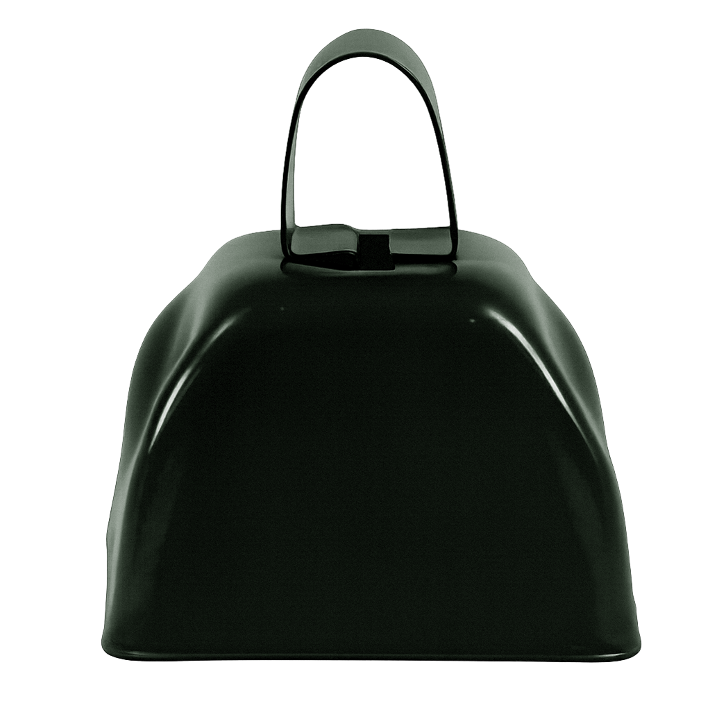 Black mini cowbell