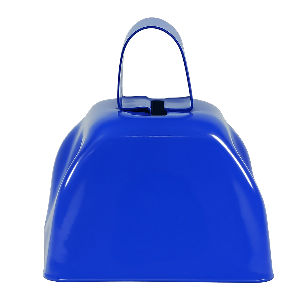 Blue mini cowbell