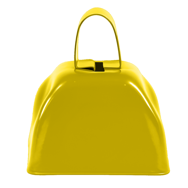 Yellow mini cowbell