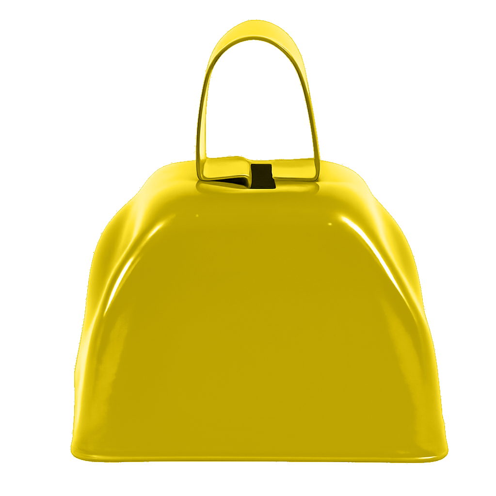Yellow mini cowbell