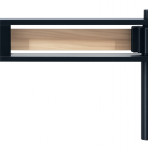 Black wooden rattle