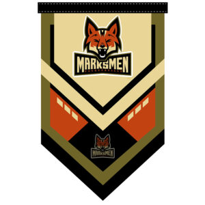 15” x 24” Custom Spearhead Pennants