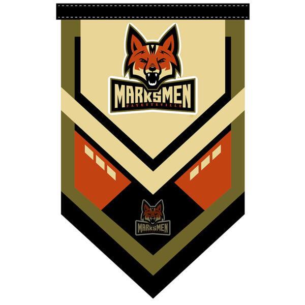15” x 24” Custom Spearhead Pennants