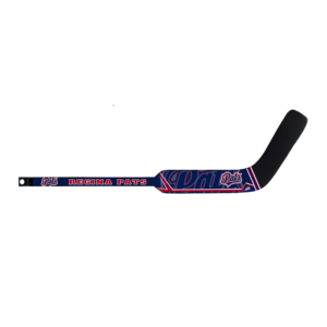 Regina Pats hockey stick with team logo and colours