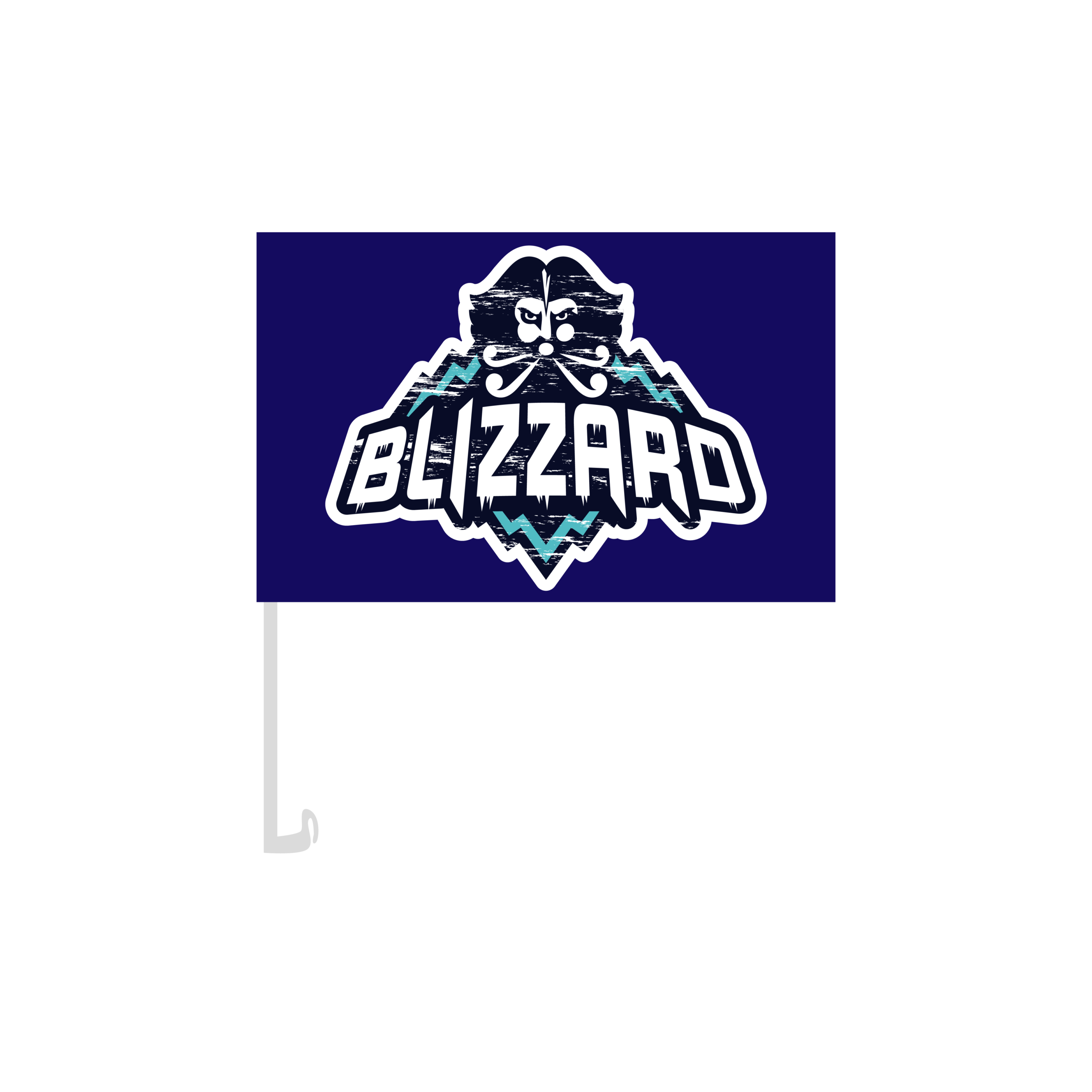 Blizzard car flag