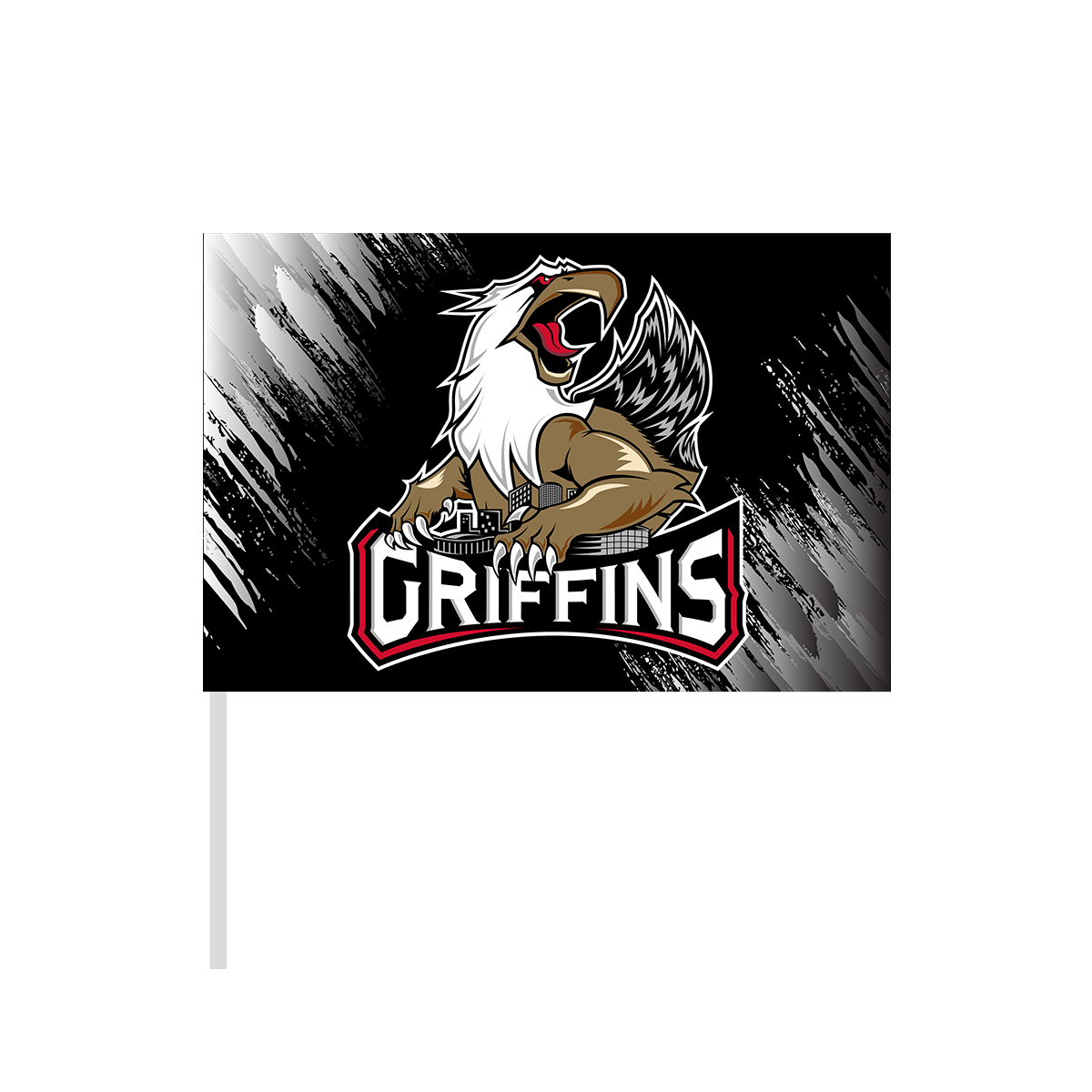 Griffins custom hand flag