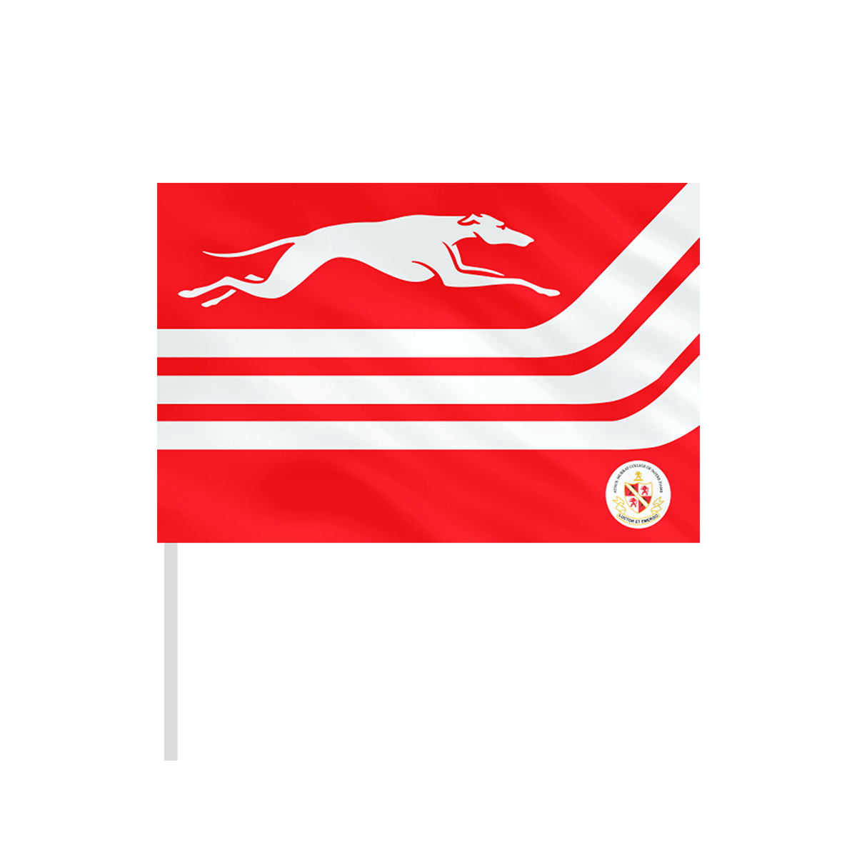 Greyhounds custom hand flag
