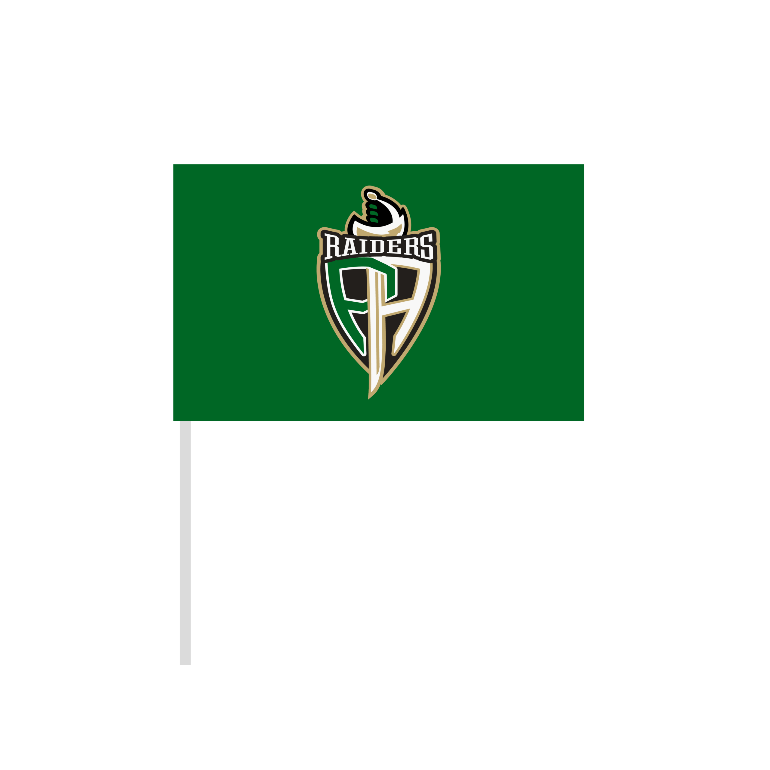 Raiders custom hand flag