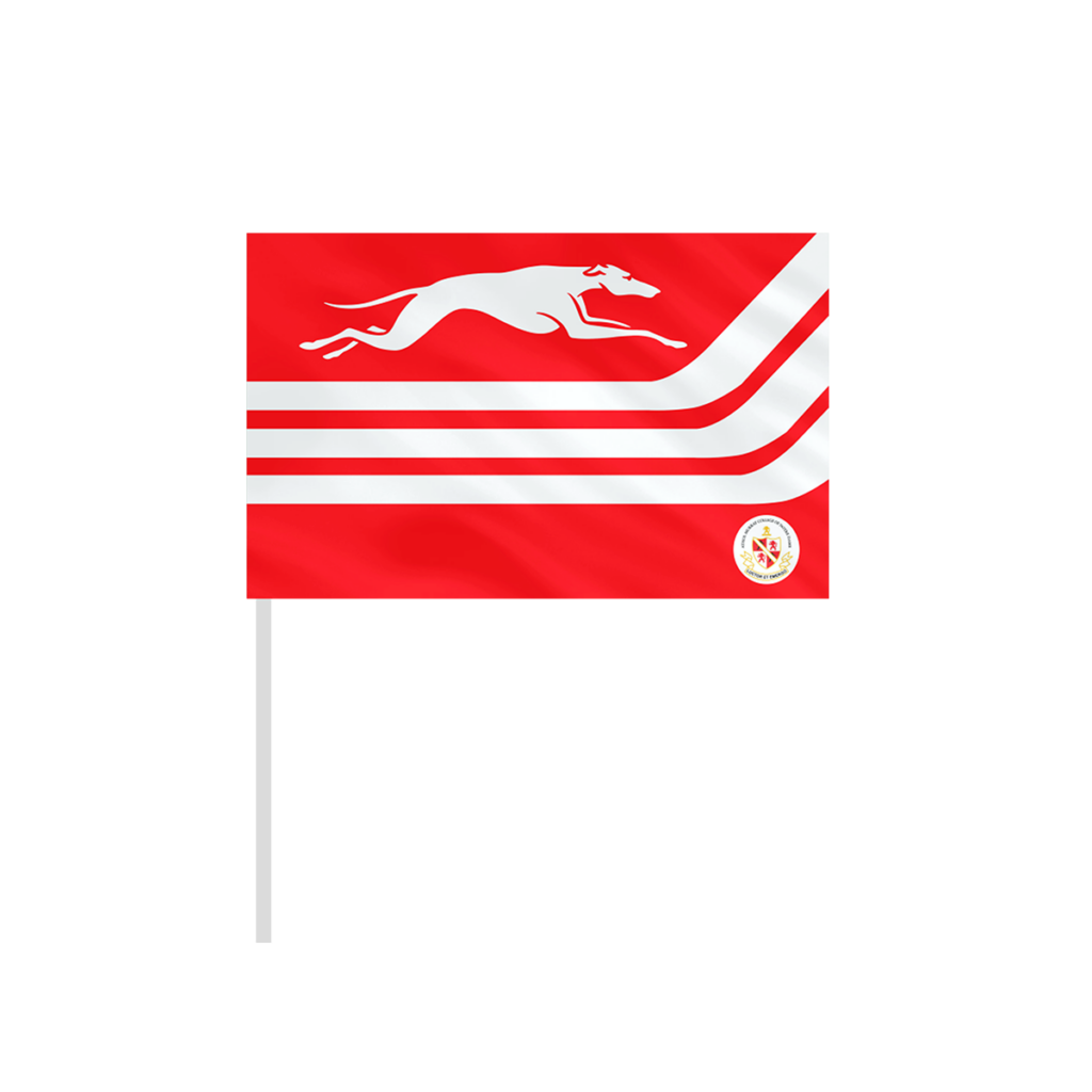 Greyhounds custom hand flag