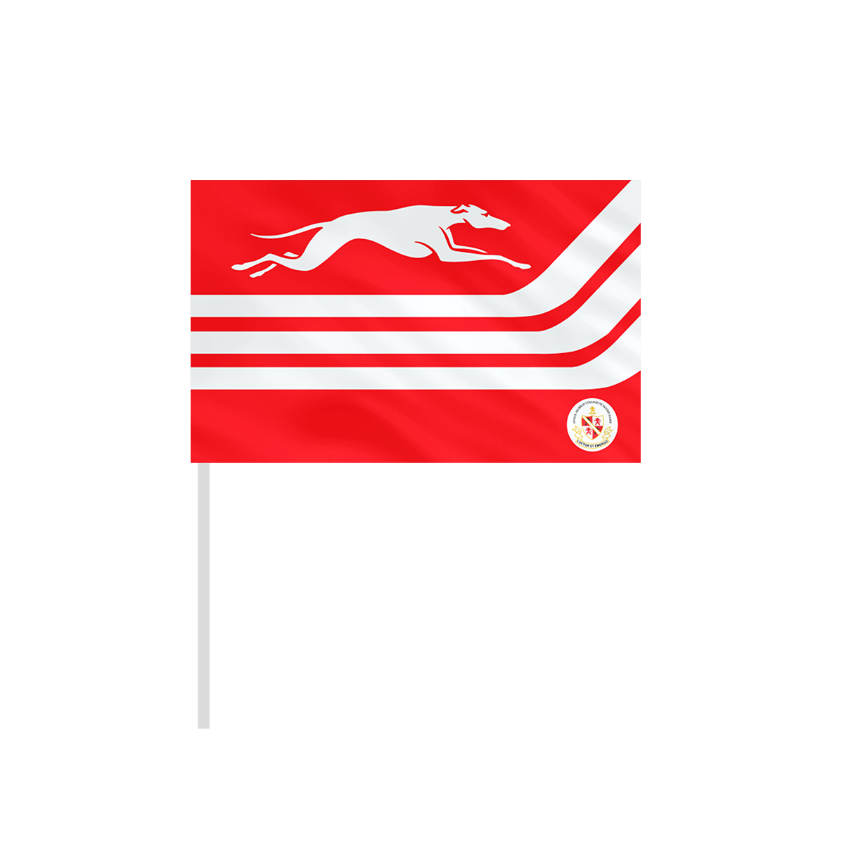 Greyhounds custom hand flag