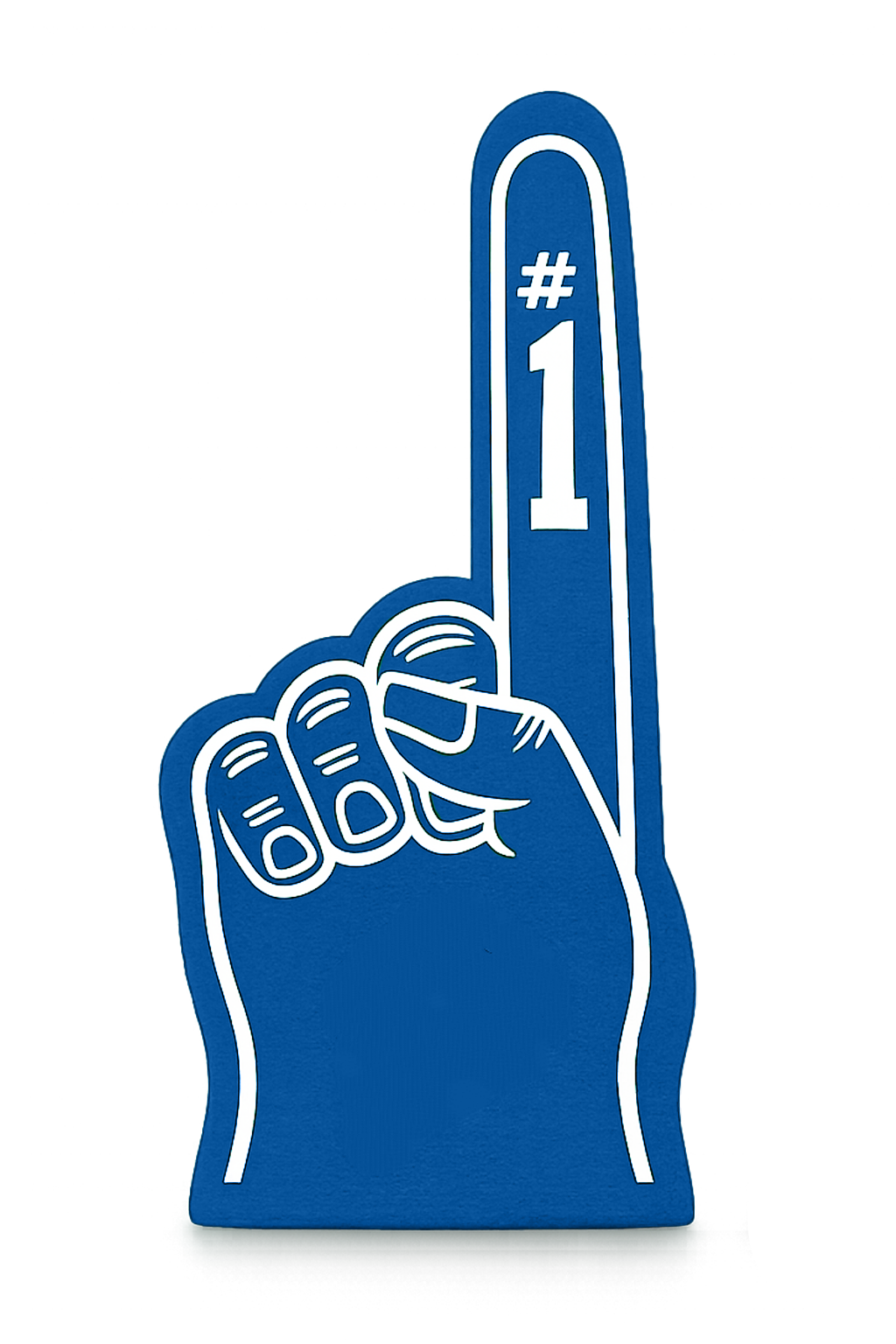 Foam finger with #1 sign