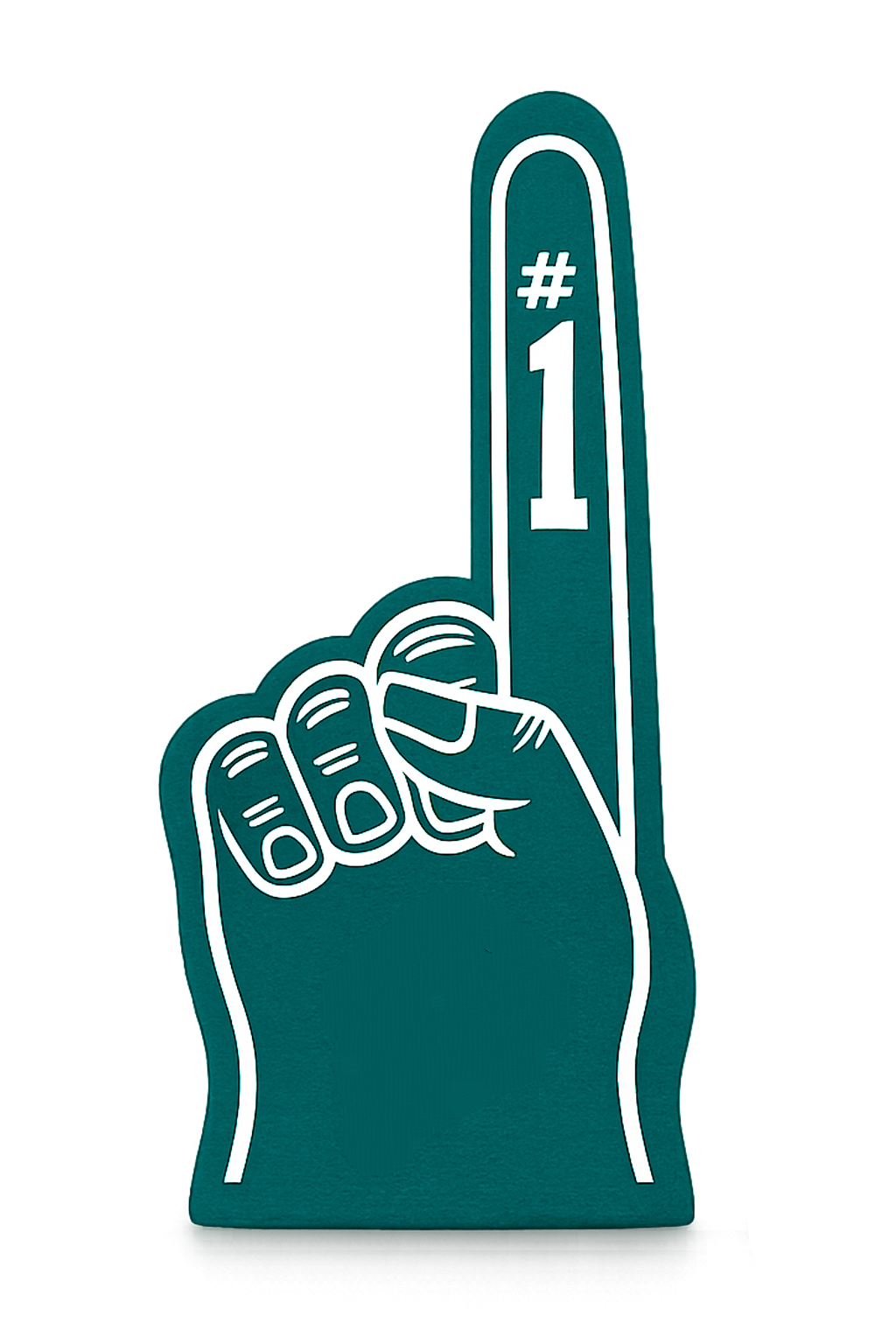 Foam finger with #1