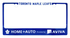 Toronto Maple Leafs licence plate cover