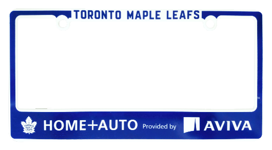 Toronto Maple Leafs licence plate cover