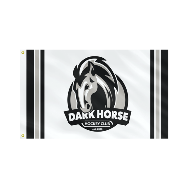 Dark Horse Hockey Club logo custom flag
