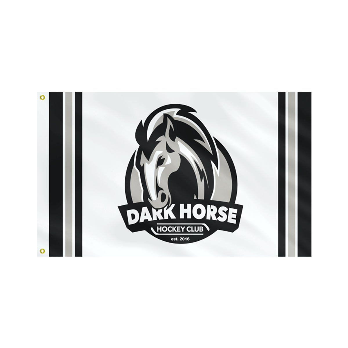 Dark Horse Hockey Club logo custom flag