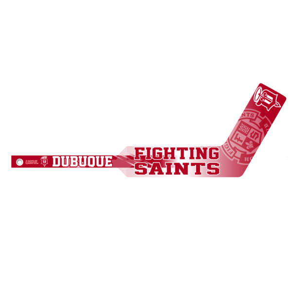 Dubuque Fighting Saints logo with USHL branding