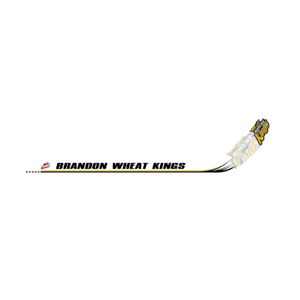 Brandon Wheat Kings logo with a hockey stick graphic