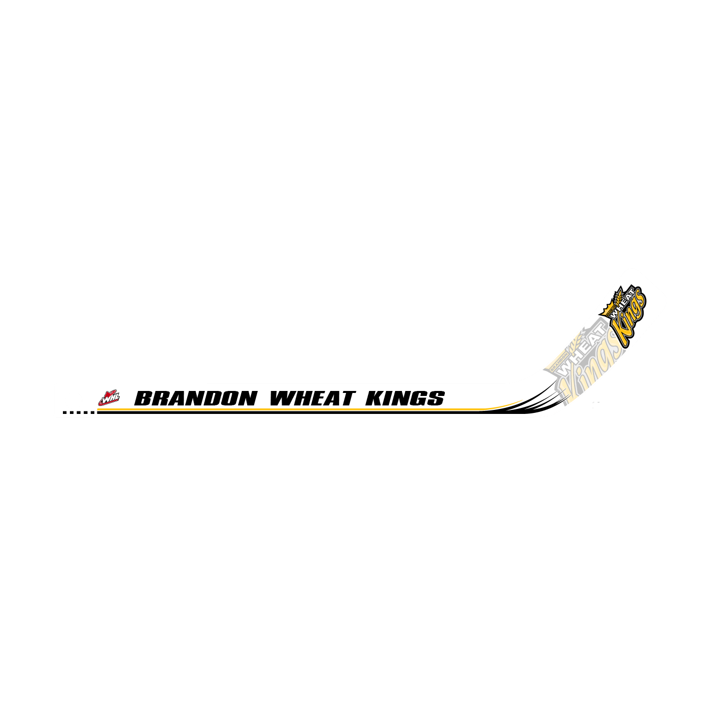 Brandon Wheat Kings logo with a hockey stick graphic
