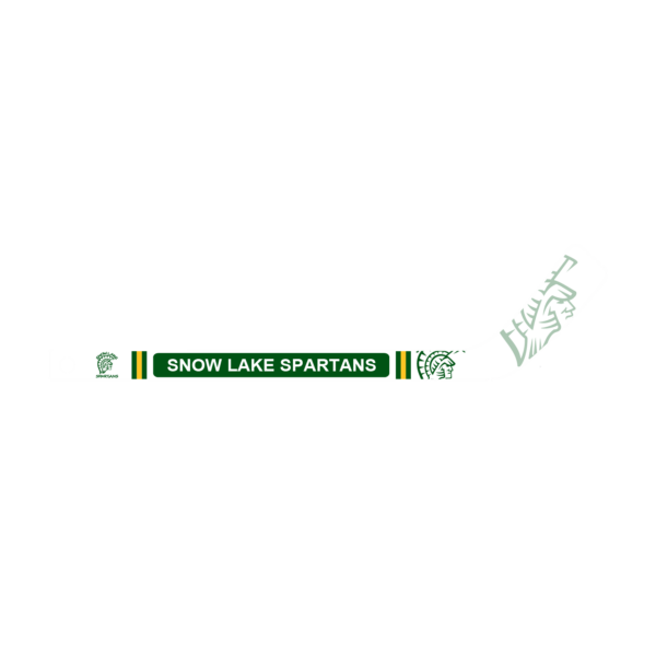 Snow Lake Spartans logo on a white background