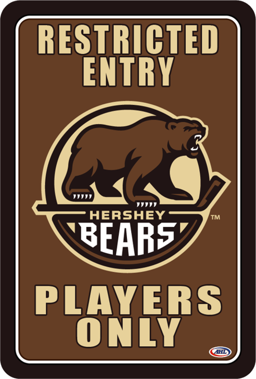 Restricted entry for Hershey Bears players only sign