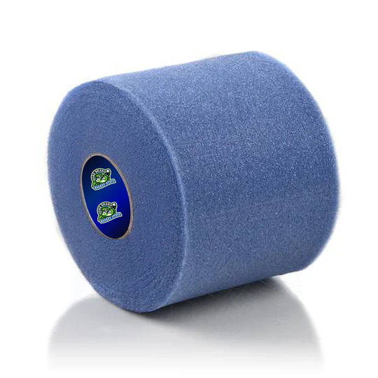 Blue pre-wrap athletic tape