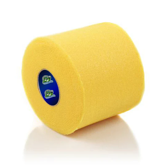 Yellow pre-wrap athletic tape