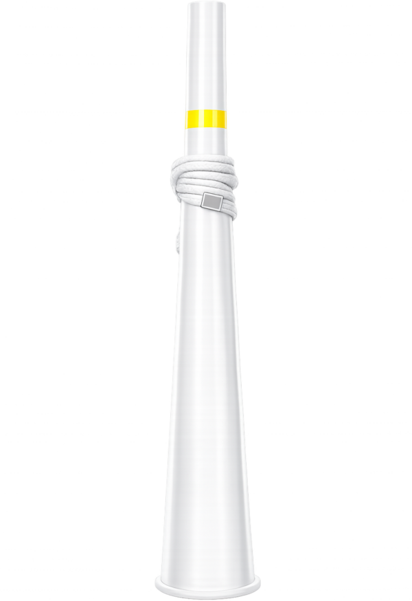 White cheering horn