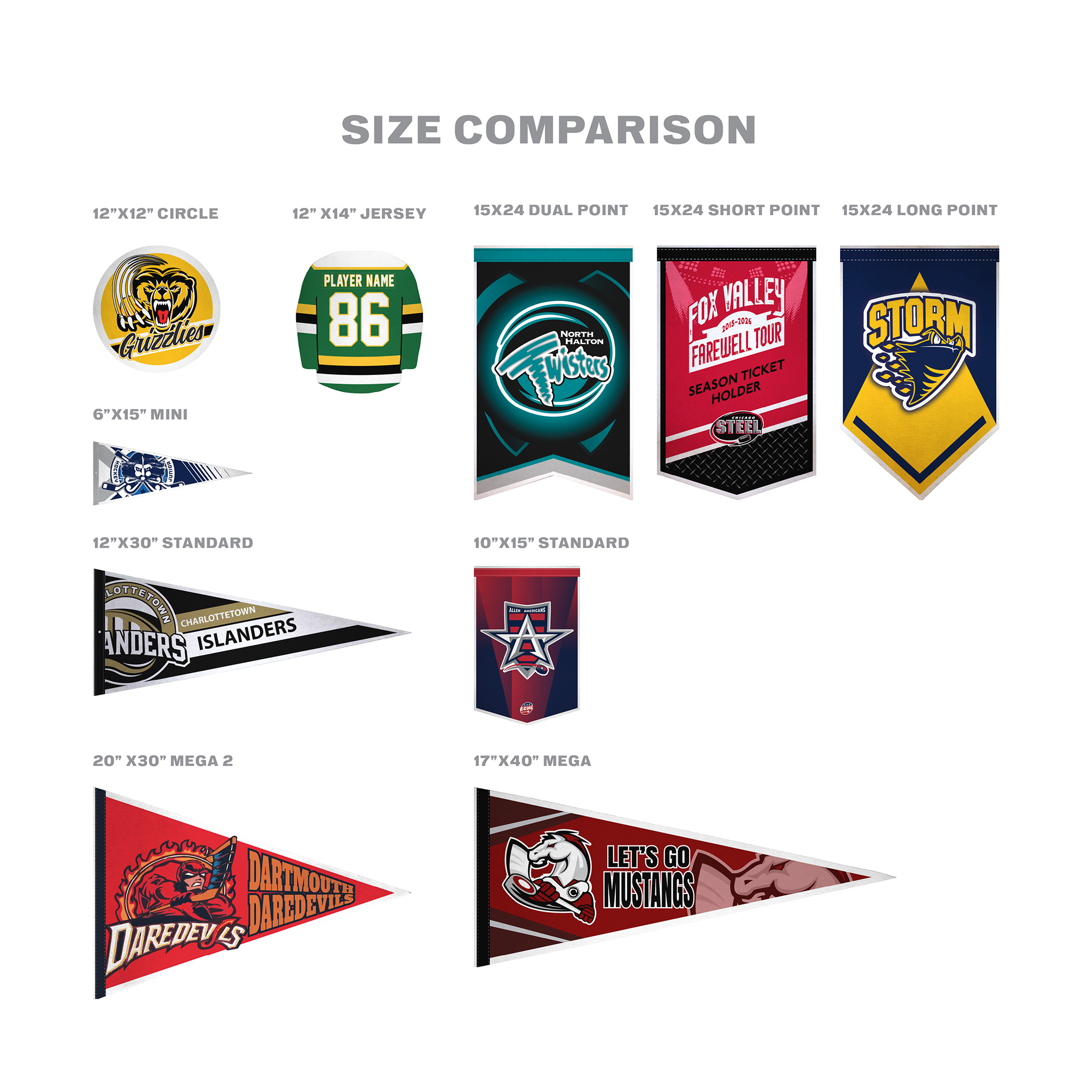 12" x 12" Circle Pennant - Image 3